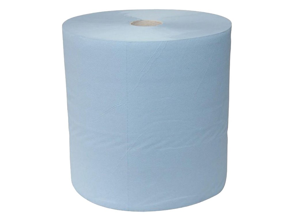 Industripapir 2-lags blå 38cm × 380m