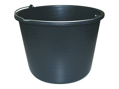 Murerspand sort 12 ltr.