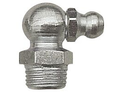 Smørenippel H3 90°, elforz., M10×1,0 Kabi