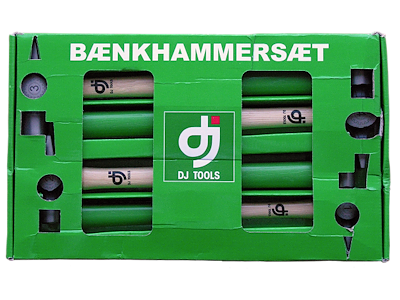DJ TOOLS bænkhammersæt 1+2+3+4 hickoryskaft
