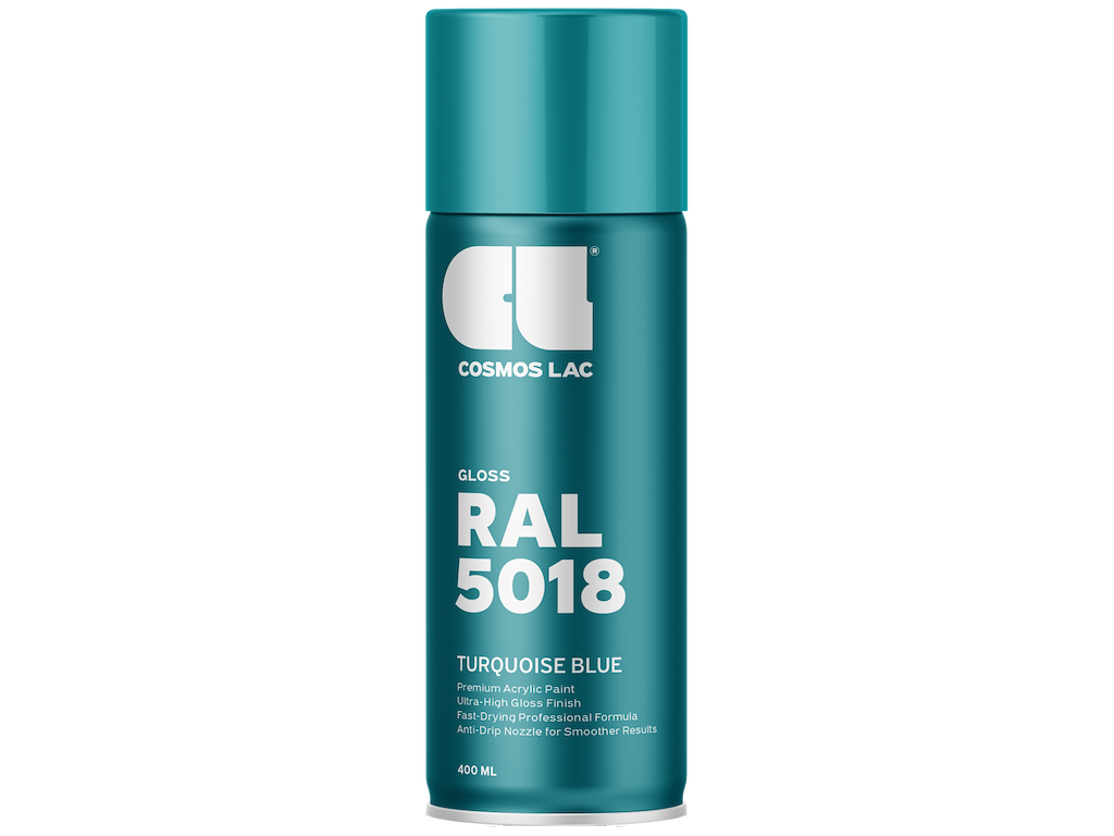 Cosmos spraymaling RAL5018 Turquoise Blue 400ml