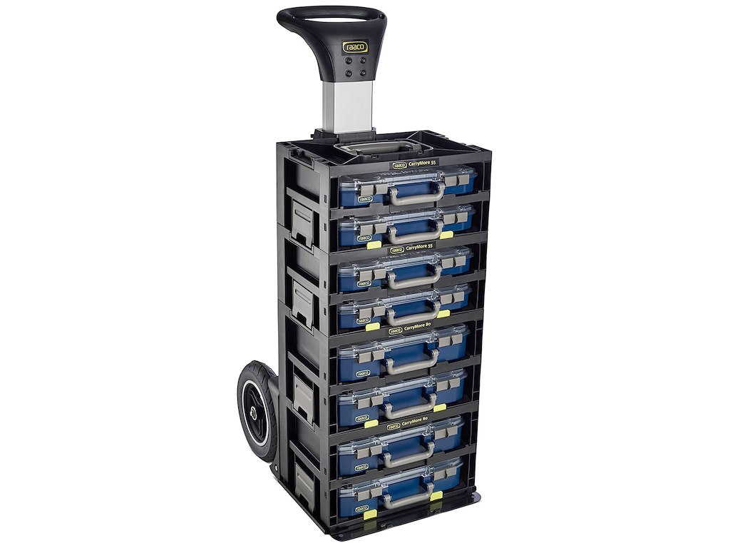CarryMore trolley m/CarryMore mix 1 kasser Raaco