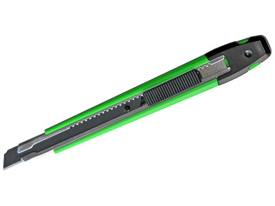 DJ TOOLS kniv m/skydelås, 9mm sort knækblad