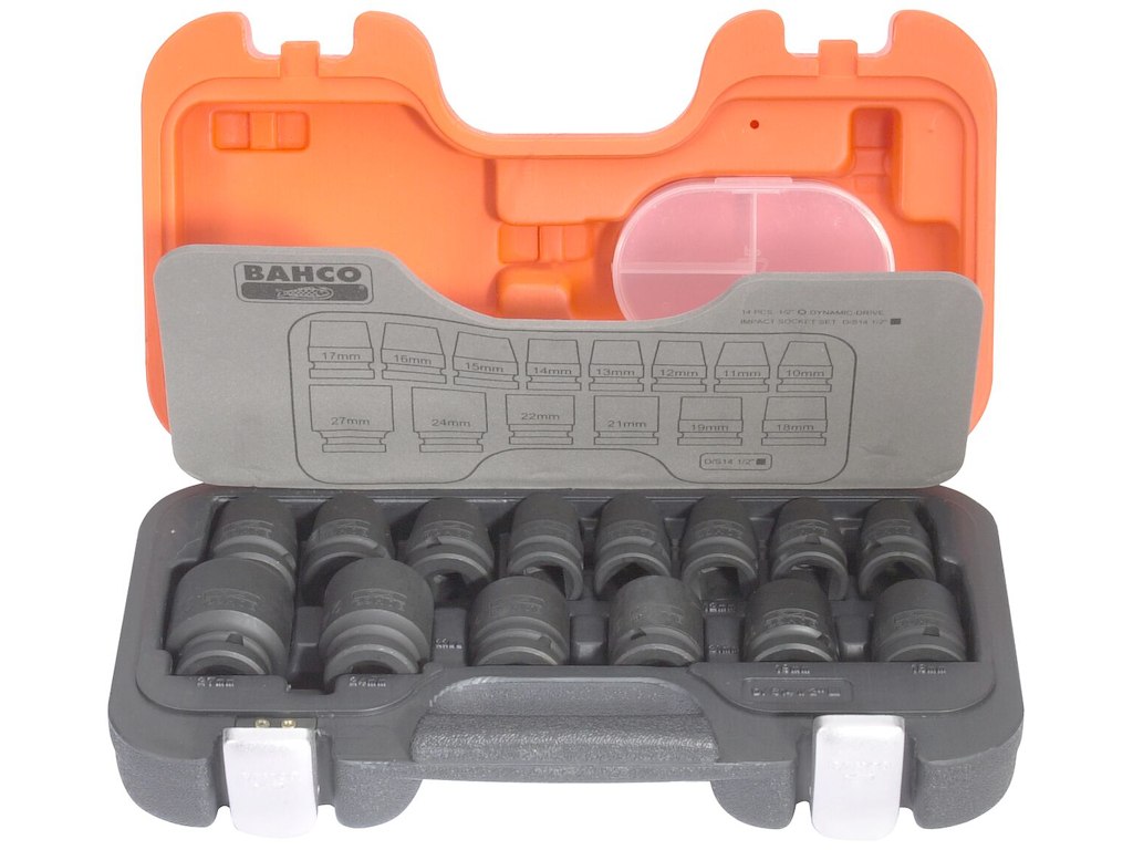Slagtoppesæt 1/2" 10-27 mm 14 dele Bahco