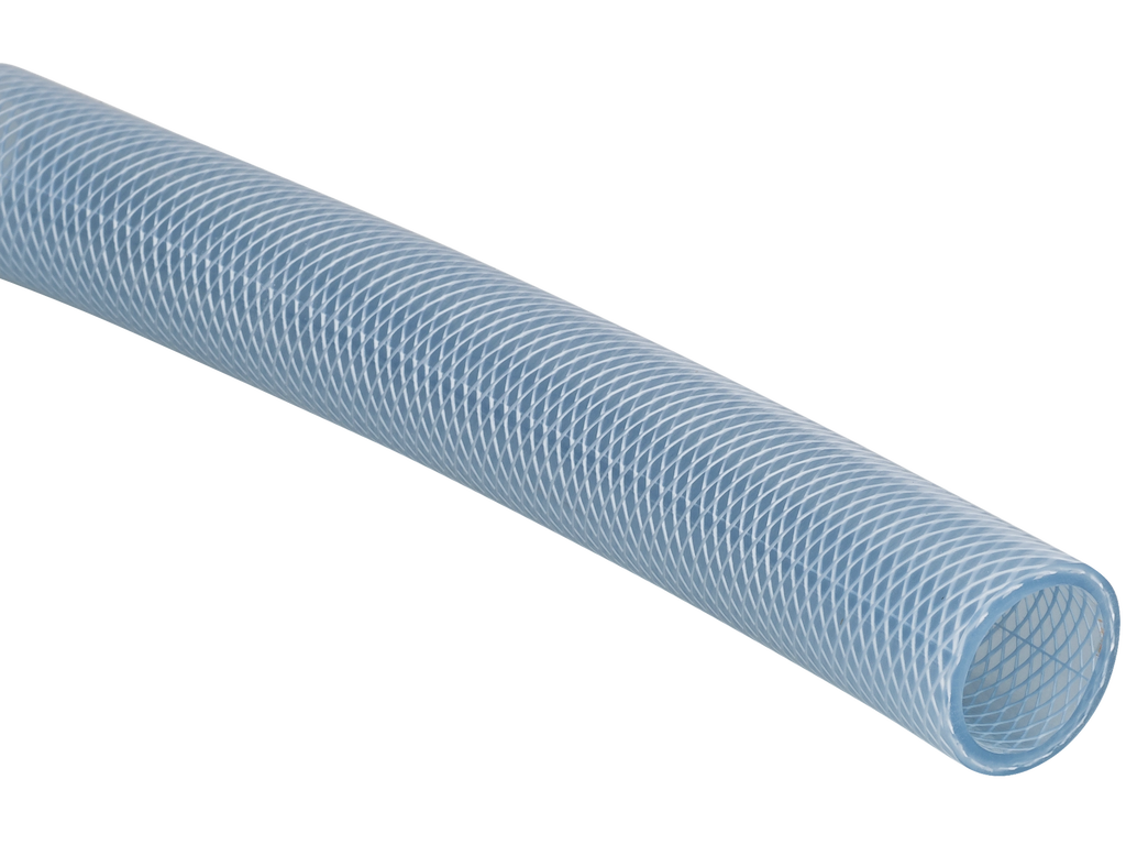 Criflex klar PVC-slange, vævsarmeret