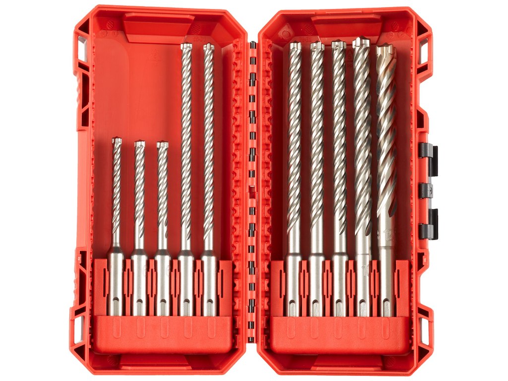 Hammerborsæt SDS+ MX4 Ø5-12mm, 10stk Milwaukee