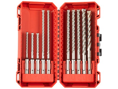 Hammerborsæt SDS+ MX4 Ø5-12mm, 10stk Milwaukee