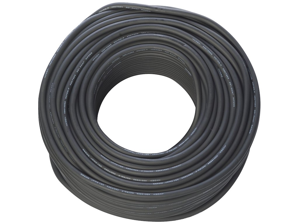 Gummikabel H07RN-F 3G1,5mm² 100 mtr. rulle