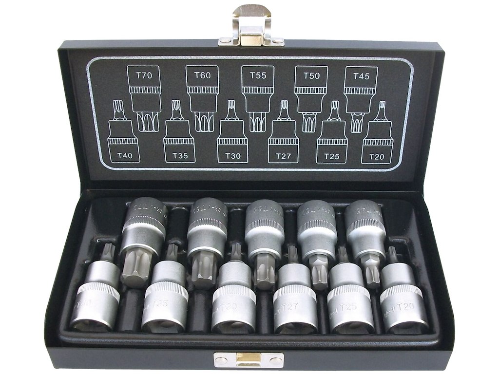 Stifttopsæt 1/2" TX20-TX70 11 dele Bato