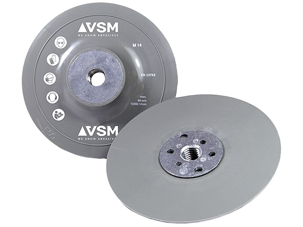 VSM gummibagskive 150mm ZFI medium/hård