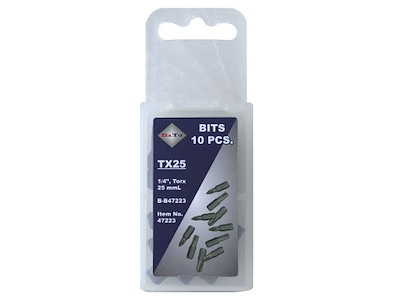 Bits 1/4" TX10 L:25 mm pk/10 Bato