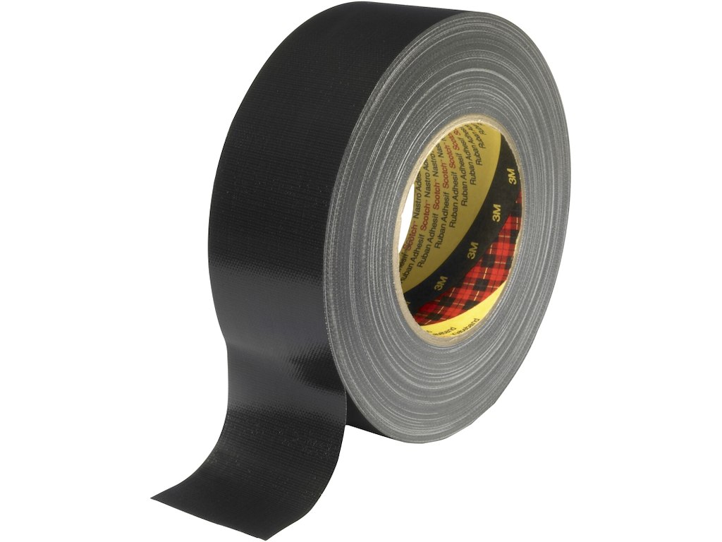 Lærredstape 389 sort 100mm×50mtr 3M