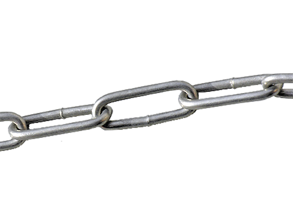 Kæde langleddet DIN763 varmgalvaniseret
