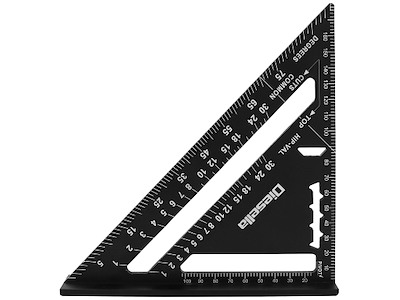 Speedvinkel 0-90° 185×185mm sortoxideret Diesella