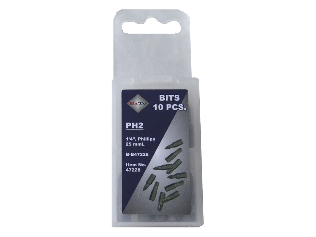 Bits 1/4" PZ1x25mm pk/10 Bato