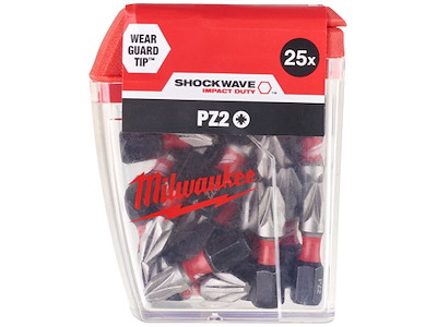 Slagbits Shockwave Impact Duty PZ2×25mm pk/25 Milwaukee