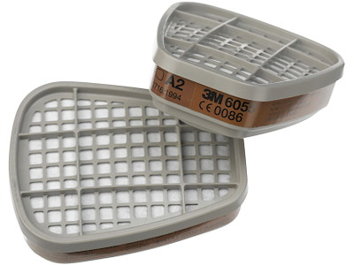 Filter A2 mod organiske dampe, 6055, 2stk 3M