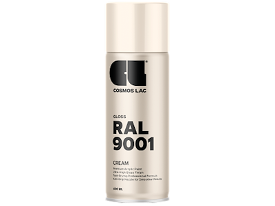 Cosmos spraymaling RAL9001 Cream 400ml