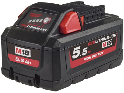 Batteri 18V/5,5Ah High Output Li-ion M18 HB5.5 Milwaukee