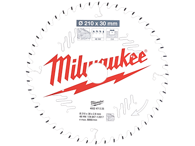 Rundsavklinge PW 210×30×2,8mm 48ATB Milwaukee