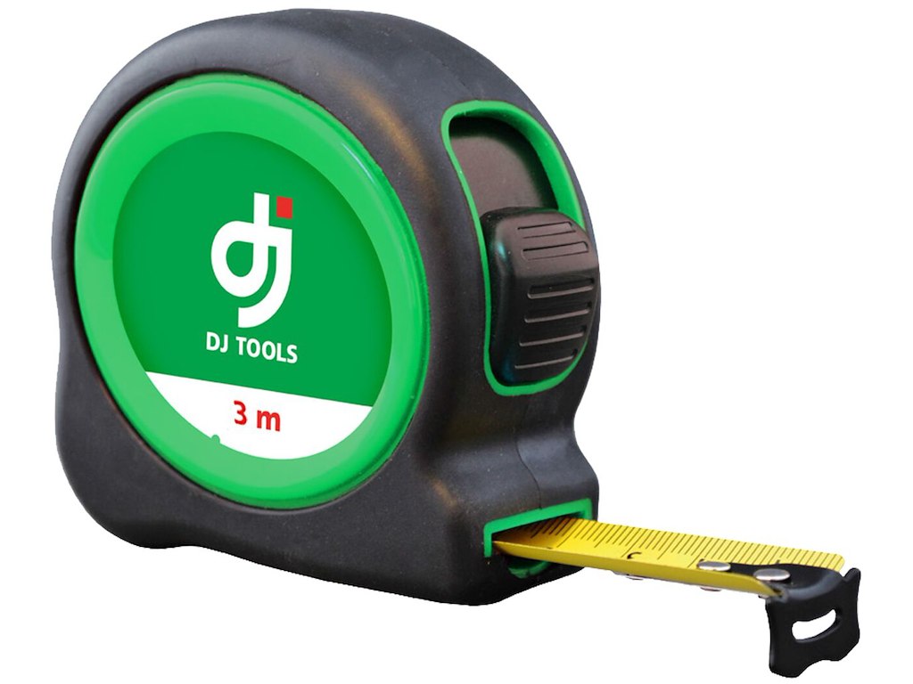 DJ TOOLS båndmål 3 mtr. AP kl. II stål/ABS-hus