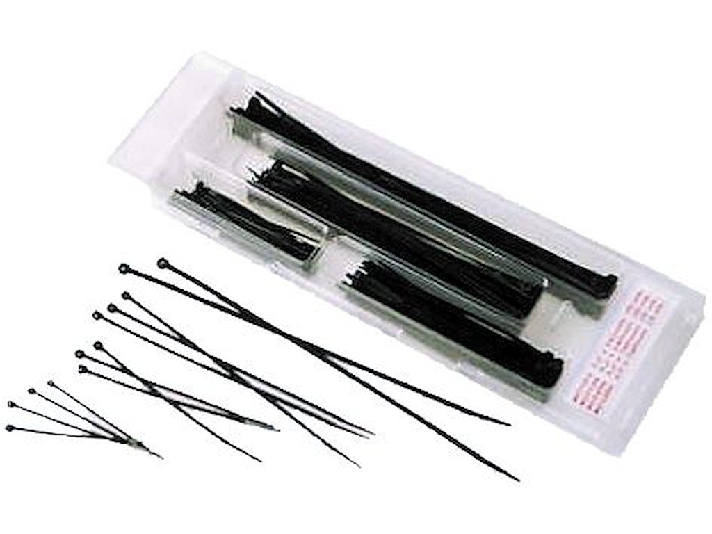 Kabelbinder sort 4,8×368 ps/100 stk. Flowconcept