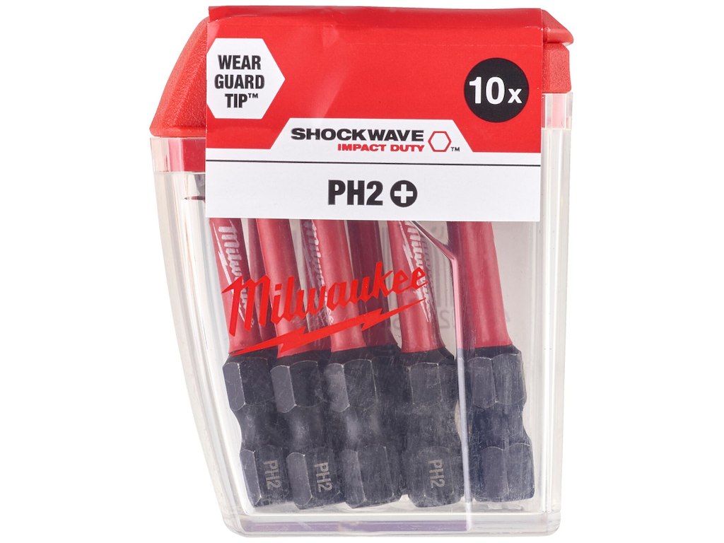 Slagbits Shockwave Impact Duty PH2×50mm pk/10 Milwaukee