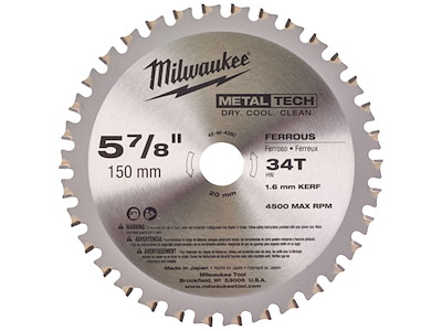 Milwaukee Rundsavklinge CSB P M 150×20×1,6mm 34TD