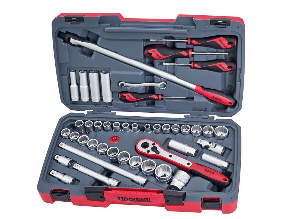 TengTools Topnøglesæt 1/2" mm/tomme 44 dele