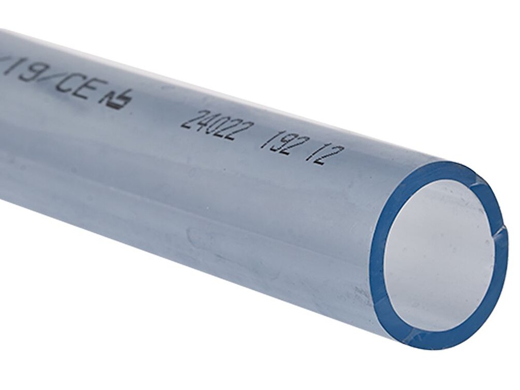 Klar PVC-slange Cleartex 12×16mm, 50m rulle