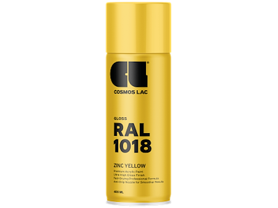 Cosmos spraymaling RAL1018 Zinc Yellow 400ml