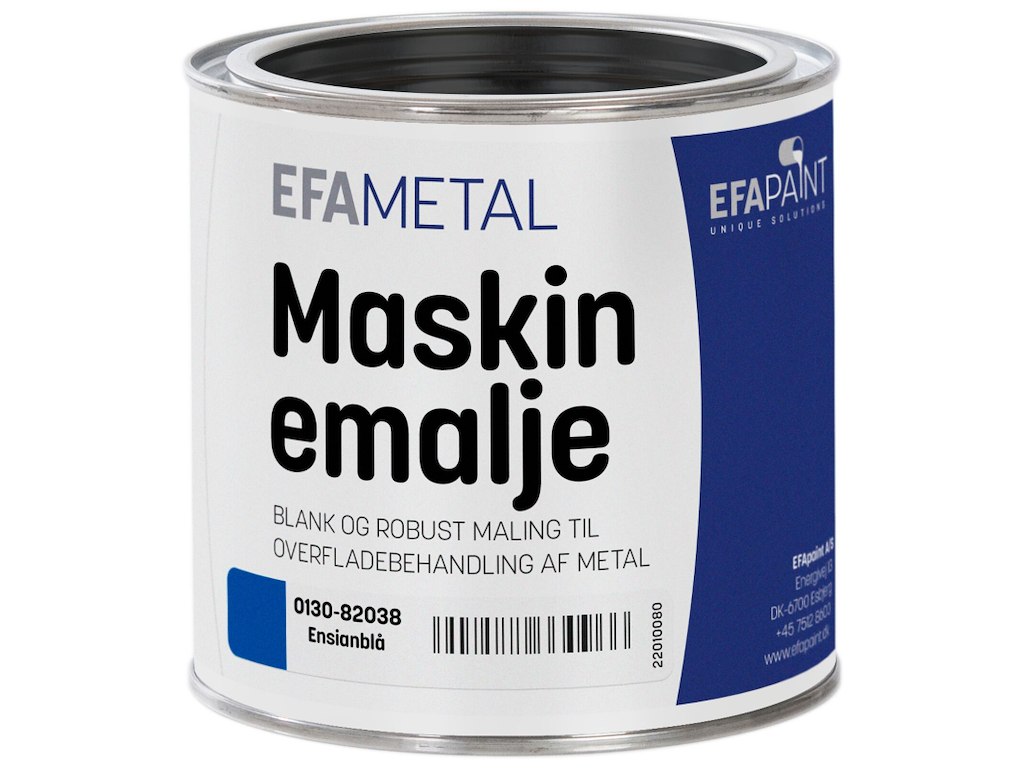 Maskinemalje 0130 RAL5010 Ensianblå 3/4 ltr. EFApaint