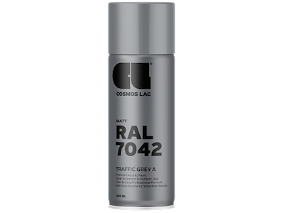 Cosmos spraymaling RAL7042 Traffic Grey mat 400ml