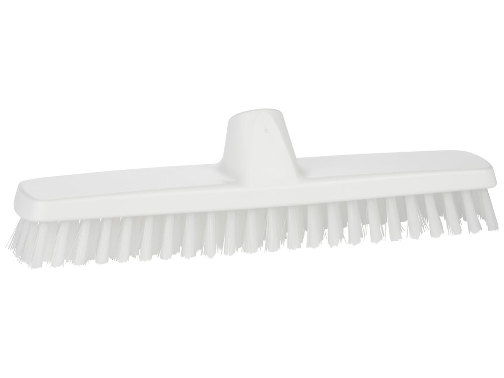 Vikan Gulvskrubbe 290mm, stive børster, hvid plast
