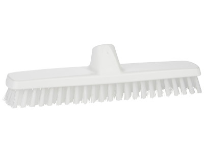 Vikan Gulvskrubbe 290mm, stive børster, hvid plast