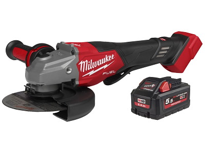 Milwaukee Vinkelsliber FHSAG125XPDB2-0X+batteri HB5.5