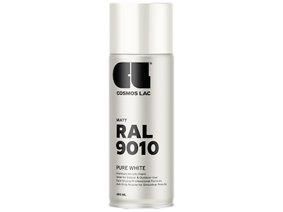 Cosmos spraymaling RAL9010 Pure White mat 400ml