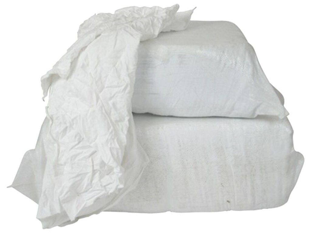 Hvide klude, bomuldslinned 1. klasse, 10 kg i sæk