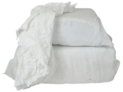 Hvide klude, bomuldslinned 1. klasse, 10 kg i sæk