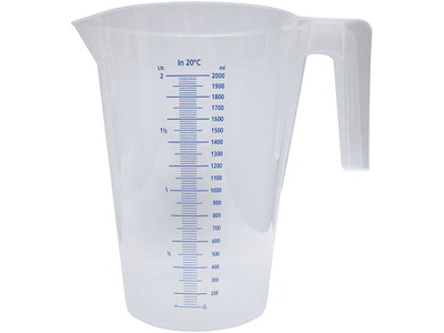 Målebæger transparent 1,0 L Kabi