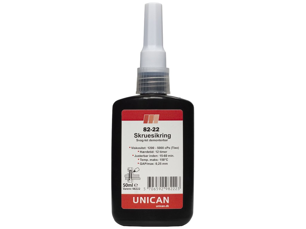 Unican 82-22 skruesikring svag styrke 50ml