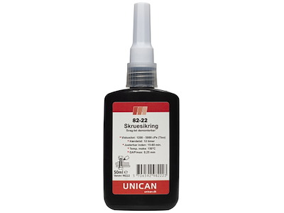 Unican 82-22 skruesikring svag styrke 50ml