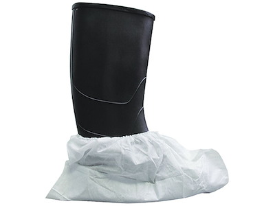 Bluestar skoovertræk hvid PP coatet 42cm, pk/300
