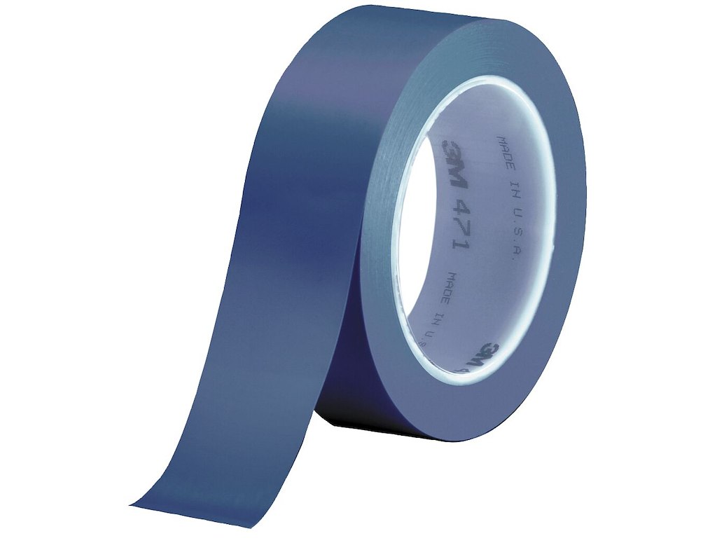 Vinyltape 471+ blå 3mm×32mtr 3M