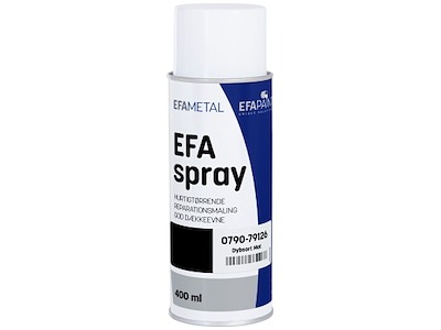 Efaspray RAL9005 Matsort 400 ml