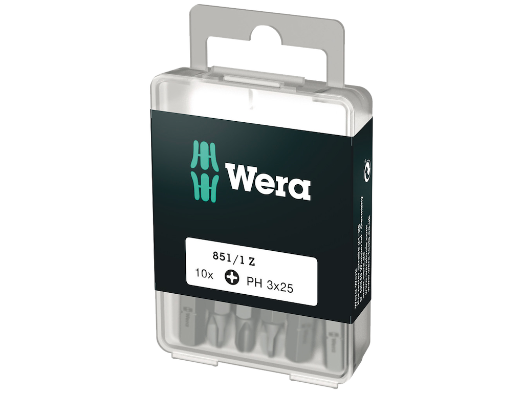 Wera Bits PH 851/1 kort 25mm, 10stk