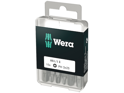 Wera Bits PH 851/1 kort 25mm, 10stk