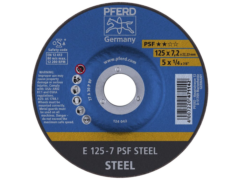 Pferd skrubskive E 125-7 PSF STEEL