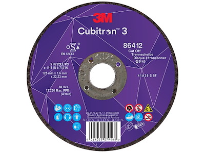 3M Cubitron 3 skæreskive T41 125×1,6mm