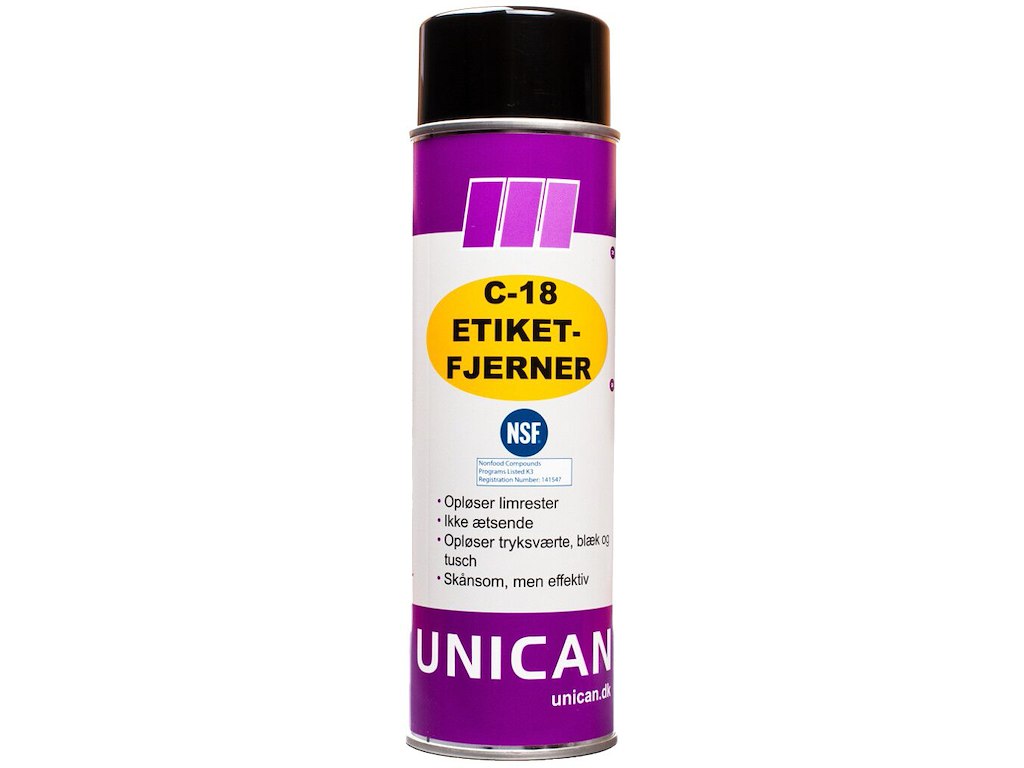 Unican C-18 etiketfjerner 500ml
